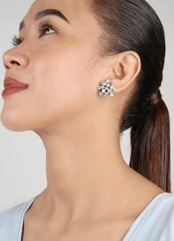 Silver Shade Magic Fireball Studs